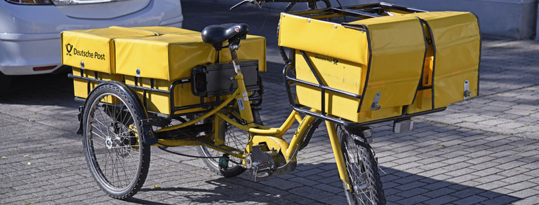 A postal cargo bike